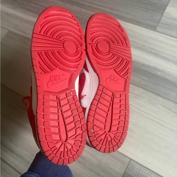 Nike Dunk Low Style Red & White Sneakers St John - Picture 6 of 8